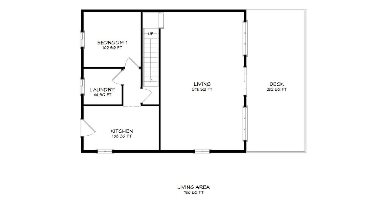 Existing first floor plan before the family home expansion