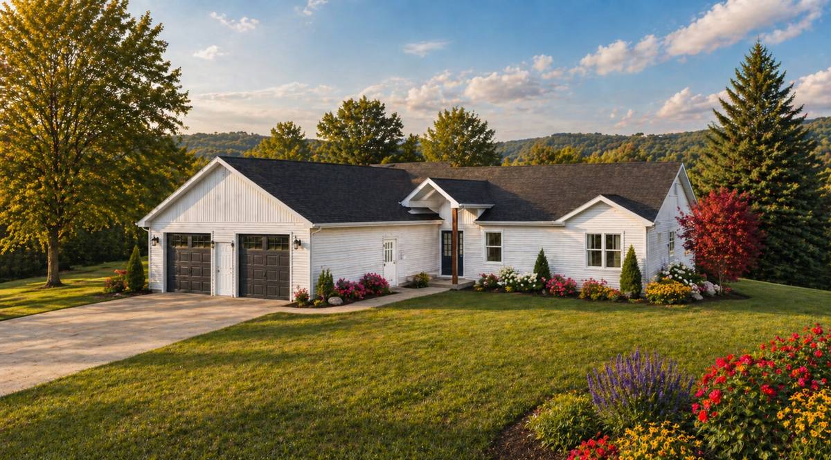 Rendered view of complete renovation and addition design